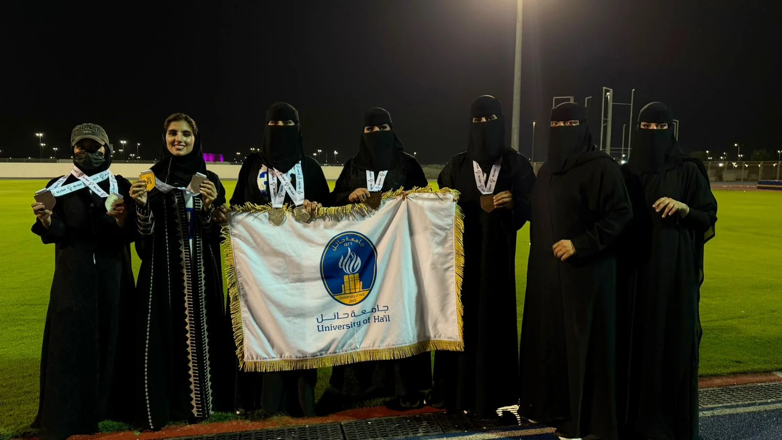 Female students from Hail University win 8 medals in the Saudi University Sports Federation Athletics Championship