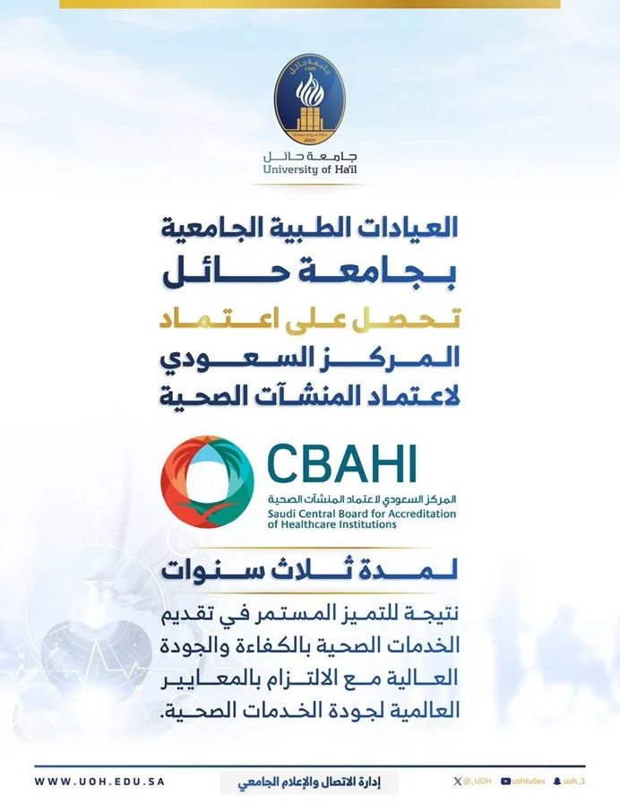 the Saudi Central Board for Accreditation of Healthcare Institutions